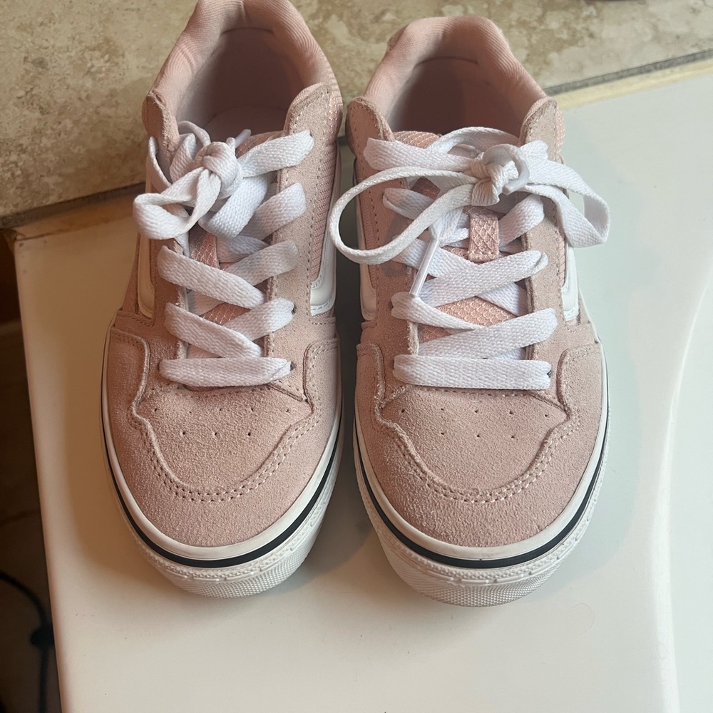 Vans Kids Light Pink Sneakers